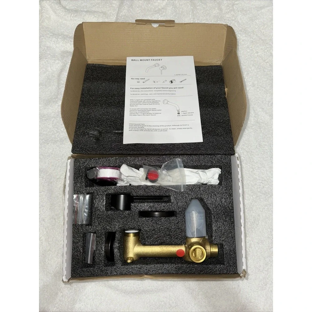 Single‎ Handle Wall Mounted Bathroom Faucet oil rubed bronze
